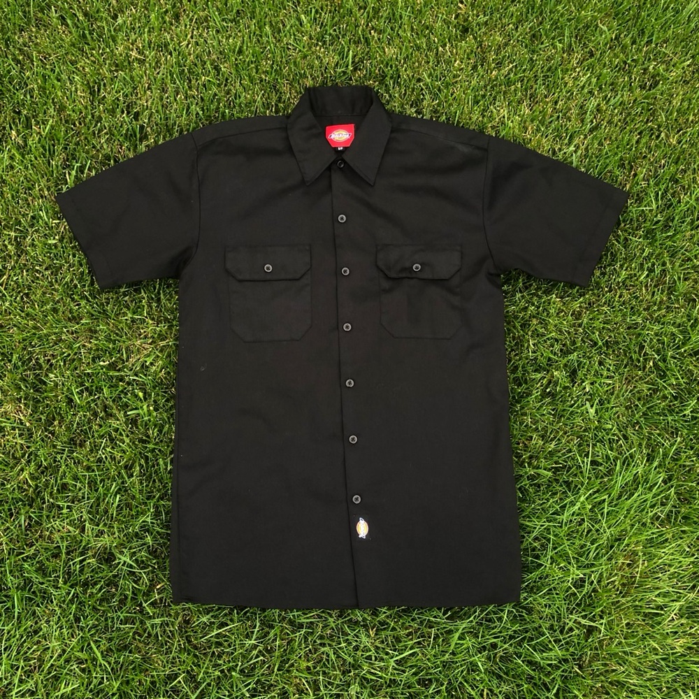 Dickies Black Casual Button Down Shirt